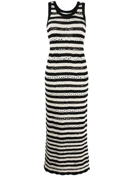 Rochie maxi Sonia Rykiel ajurata de costum negru