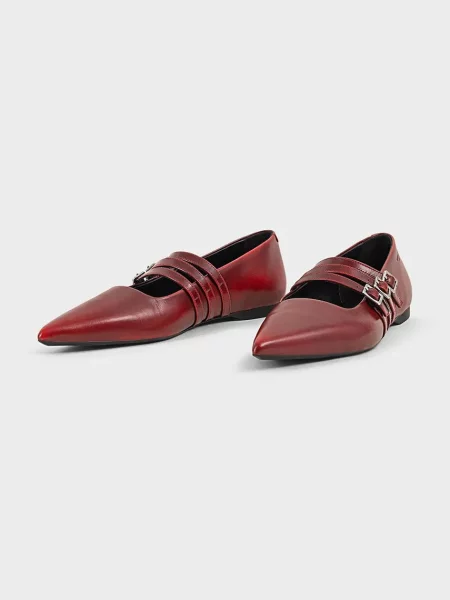 Kožené balerínky Vagabond Shoemakers HERMINE červená