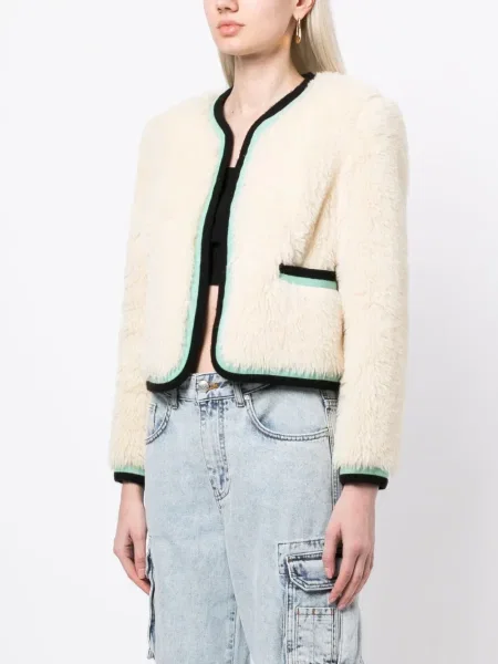 Bunda Chanel Pre-owned s výšivkou bílá