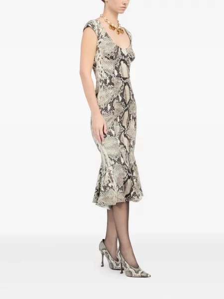 Rochie midi Roberto Cavalli cu imagine