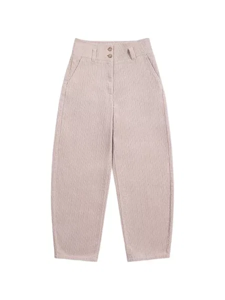 Pantaloni Future Classics de catifea cord roz