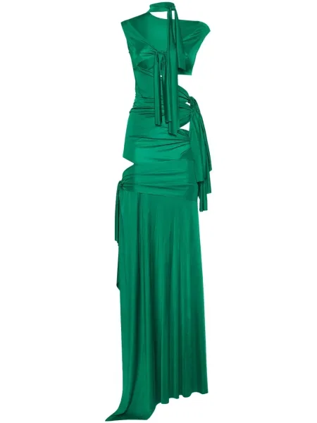 Rochie maxi Dsquared2 de costum verde