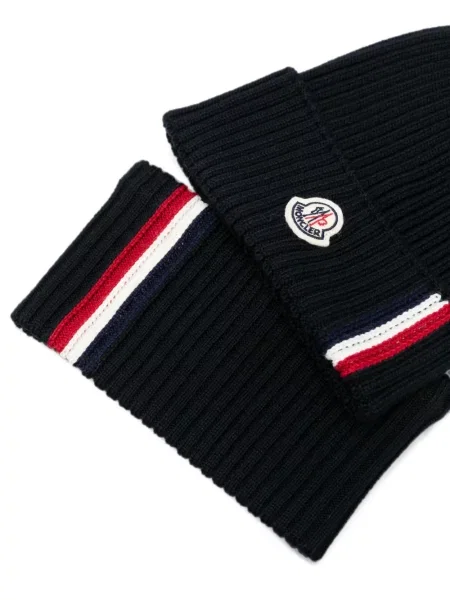 Czapka dziecięca Moncler Enfant czarna