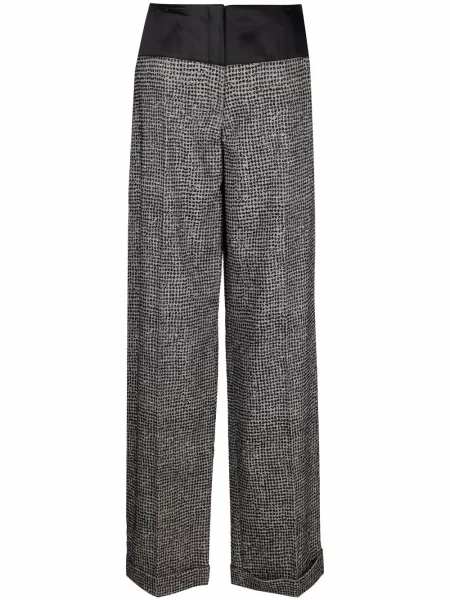 Široké kalhoty Gianfranco Ferré Pre-owned šedé