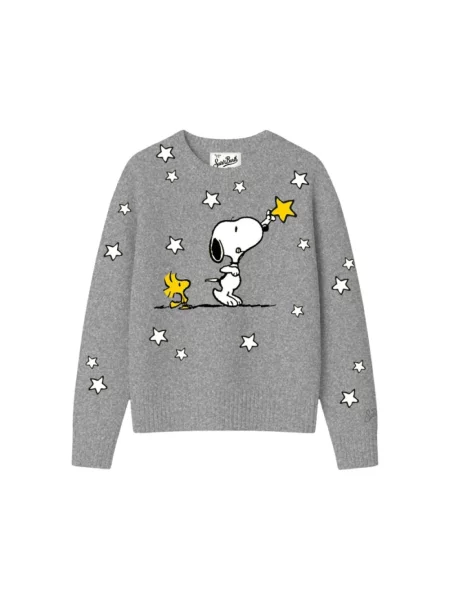 Sweter Mc2 Saint Barth wełniany szary