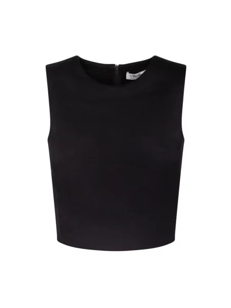 Top Max Mara o krotszym kroju czarny