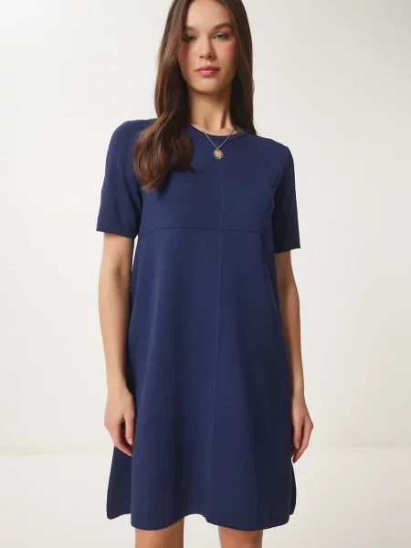 Happiness İstanbul Rochie tricotat cobalt albastru