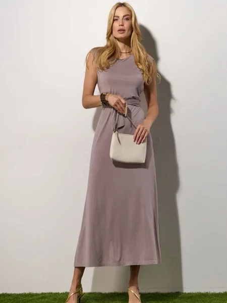 Сукня міді TrikoBakh пудра