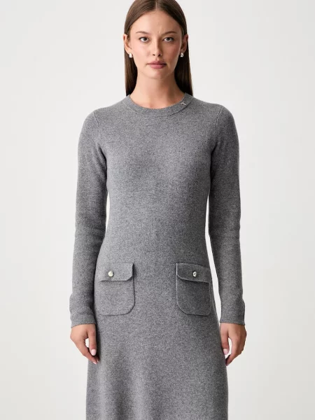 Joop! rochie tricotată cu amestec de lână gri