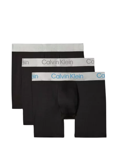 Boxeri Calvin Klein Underwear cu autograf negru