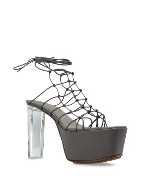 Sandale Rick Owens cu platformă gri