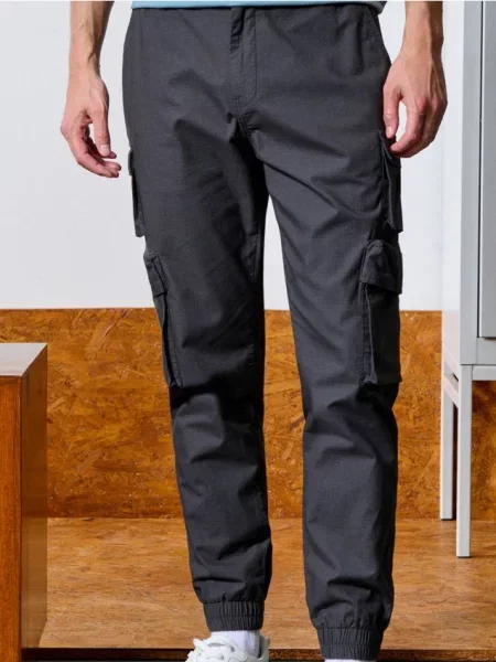 Sinsay Kalhoty cargo šedá