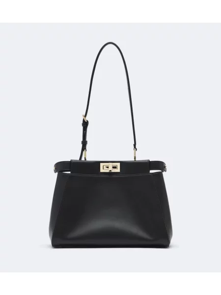 Geantă shopper Fendi din piele negru