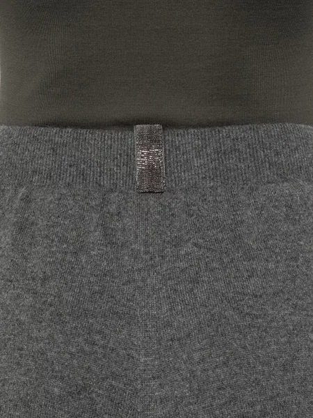 Pantaloni Fabiana Filippi tricotate gri