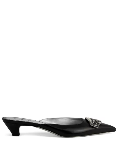 Papuci tip mules Dsquared2 din piele negru
