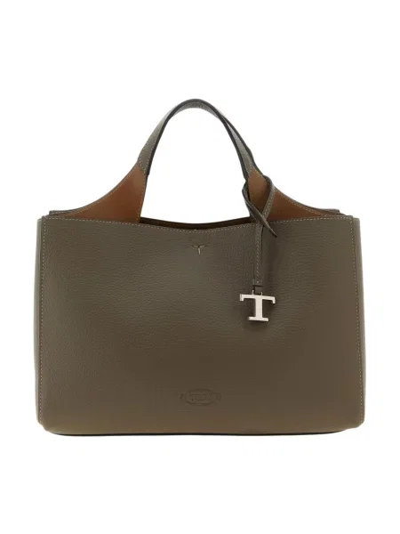 Torebka Tod's skórzana szara
