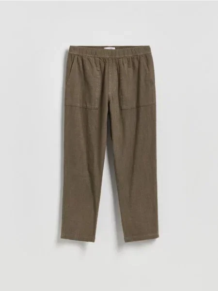 Reserved Pantaloni jogger din cacao-cu-lapte