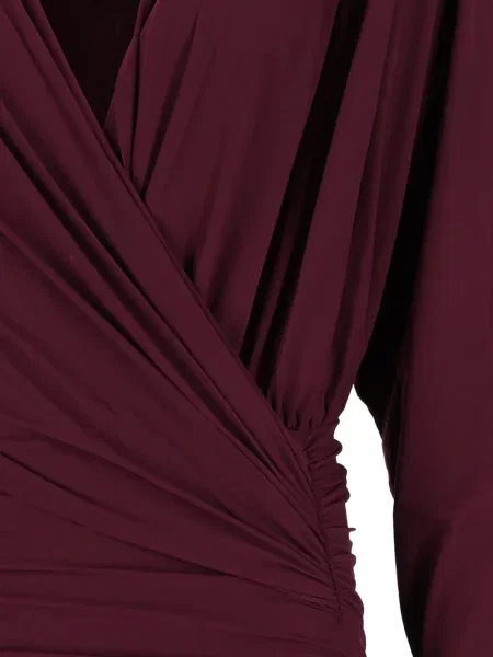 Rochie mini Amazuìn drapată roșu