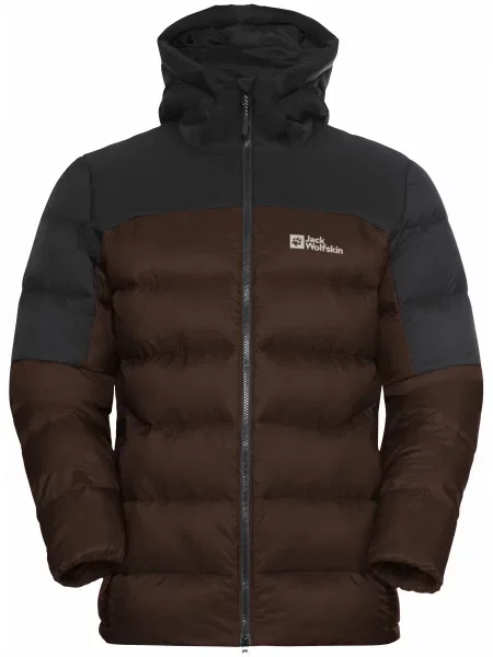 Пуховик Jack Wolfskin коричневый