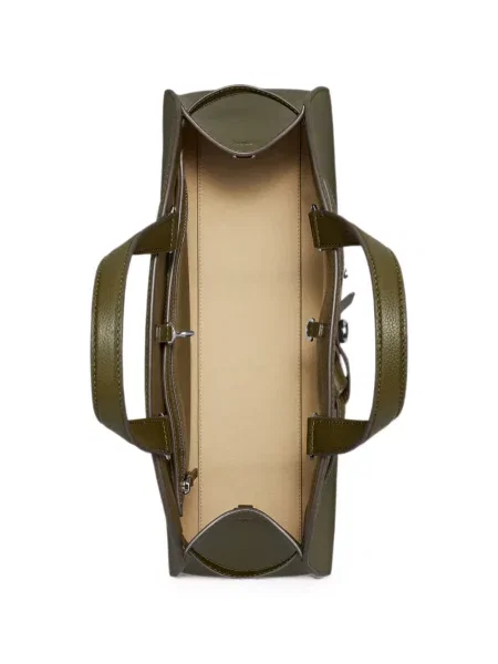 Geantă shopper Tory Burch din piele verde