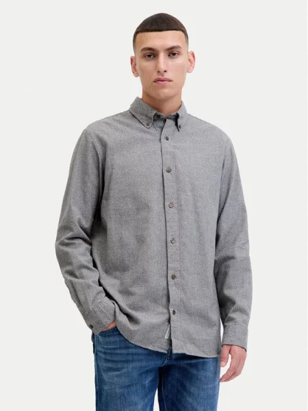 Jack&Jones Σετ Πουκάμισο 2 τμχ. Blubarkley γκρι