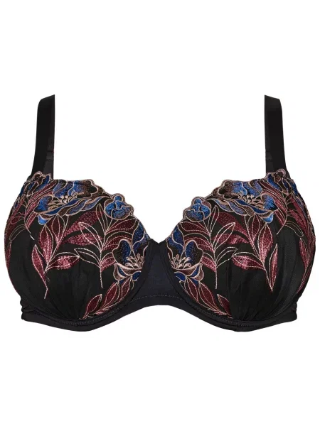Devoted by Zizzi Sutien Lelly albastru ultramarin / ciocolatiu / maro cappuccino negru