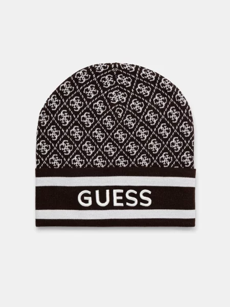 Čiapka Guess hnedá