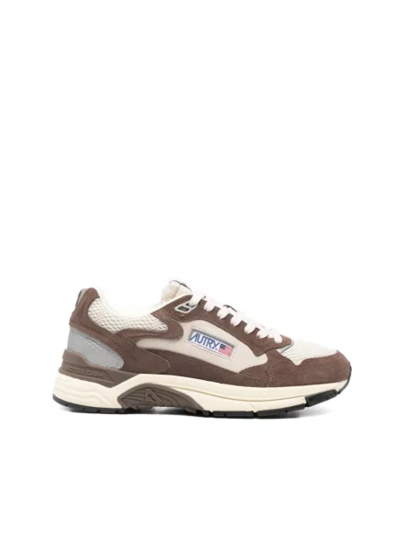 Sneakersy Autry skórzane brązowe