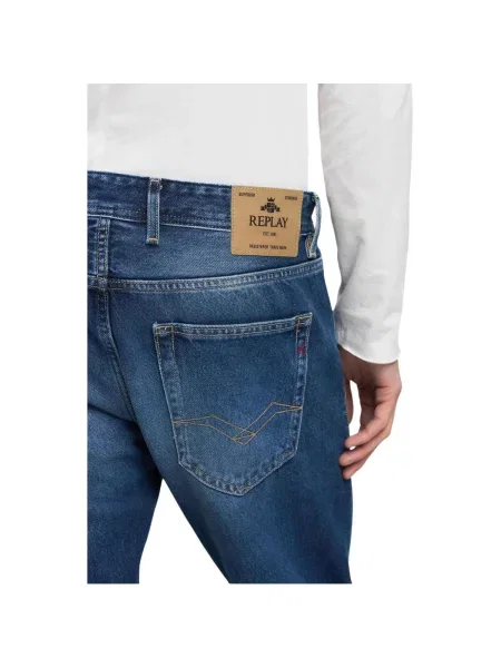 Traperice ravnih nogavica Replay plava
