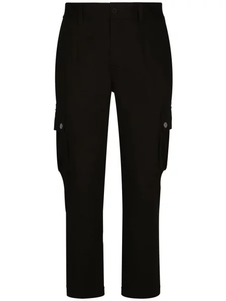 Pantaloni cargo Dolce & Gabbana cu autograf negru