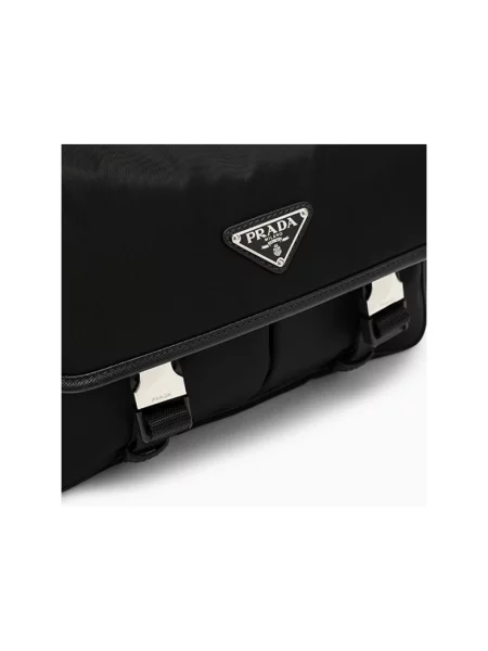 Torba crossbody Prada skórzana czarna