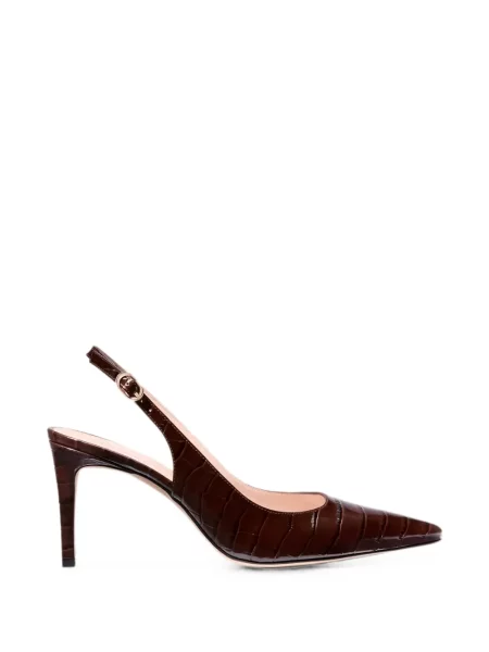Pantofi cu toc Stuart Weitzman slingback maro