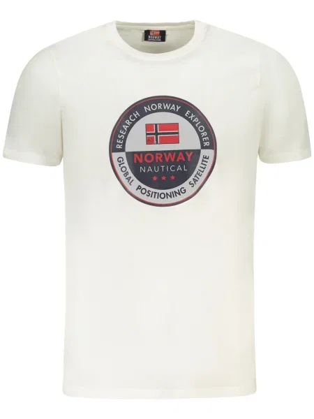Tricou Norway 1963 scurt alb