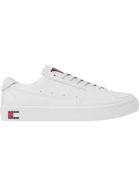 Sneakersy Tommy Jeans skórzane białe