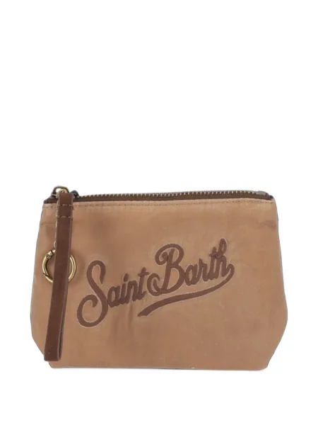 Ceruit geantă plic Mc2 Saint Barth cu broderie
