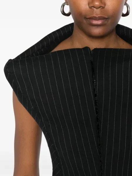 Prugasti top Duran Lantink ošišan crna