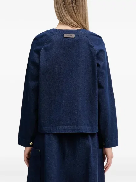 Geacă de blugi Barbour albastru