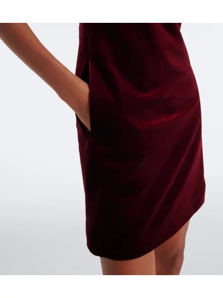 Rochie Self-portrait de catifea cu gât halter