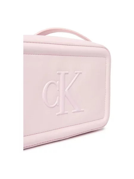 Calvin Klein geantă crossbody pentru femei cu imitație de piele roz