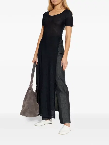 Tricou Lemaire cu crăpătură negru