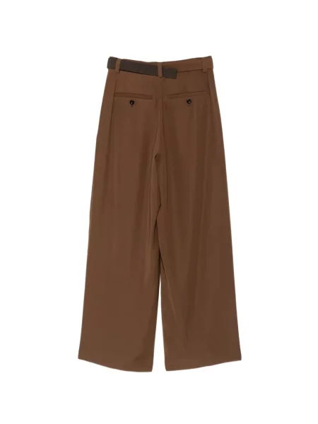 Cu centură pantaloni Sacai maro