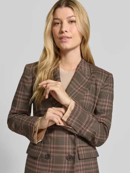 Krój regular fit krótki blezer z mieszanki żywej wełny z dodatkiem model ESTREMO' Max&co.