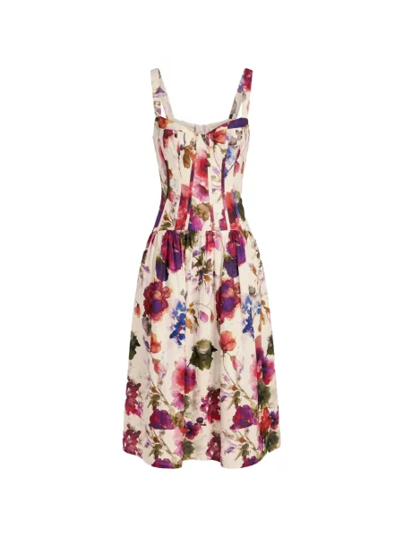 Rochie midi Nicholas cu model floral cu imagine