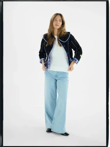 Reserved куртка з коміром чорний