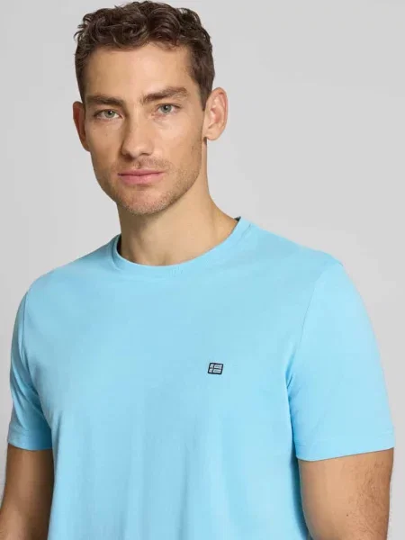 T-shirt z bawełny z okrągłym dekoltem Christian Berg Men