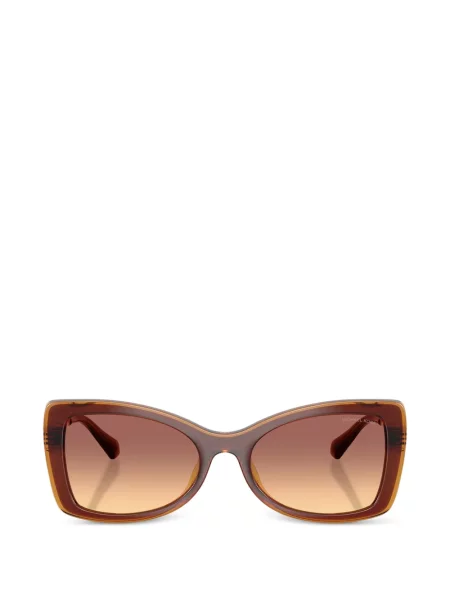 Ochelari de soare Michael Kors cu imprimeu geometric maro