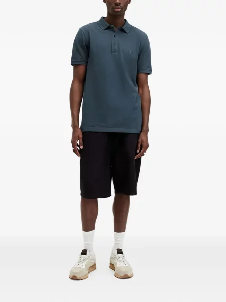 Tricou polo Allsaints albastru