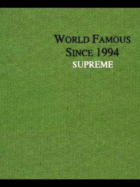 Hanorac cu glugă Supreme verde