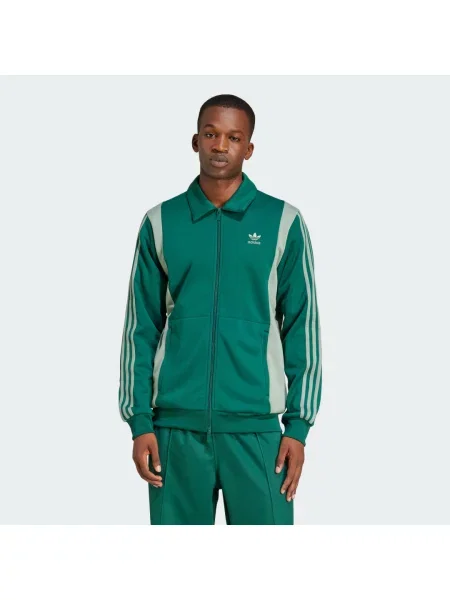 Bluza dresowa Adicolor Panel zielona