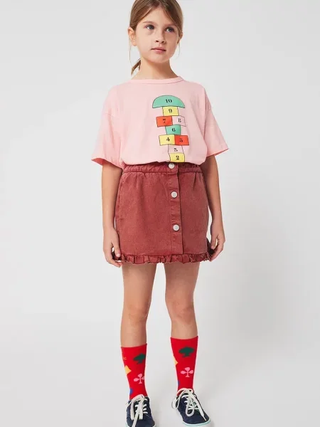 Bobo Choses Dětská sukně Tic Tac Toe růžové